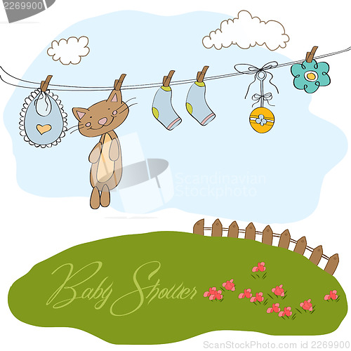 Image of Baby shower invitation card