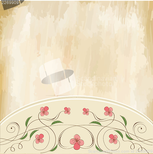 Image of seamless pattern background with flowers