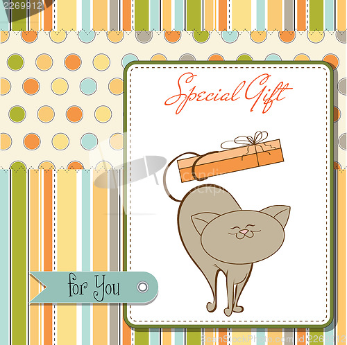 Image of special gift card with cat