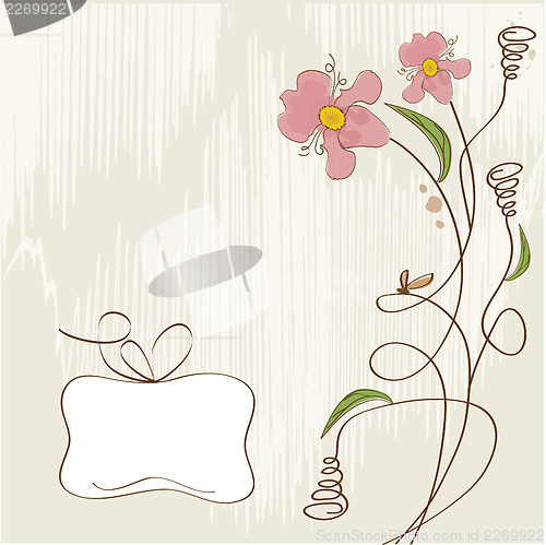 Image of romantic flowers background