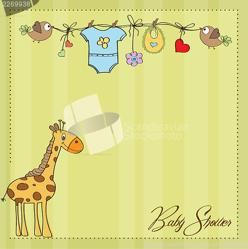 Image of baby boy shower card