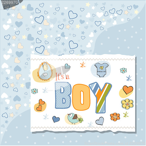 Image of baby boy shower card