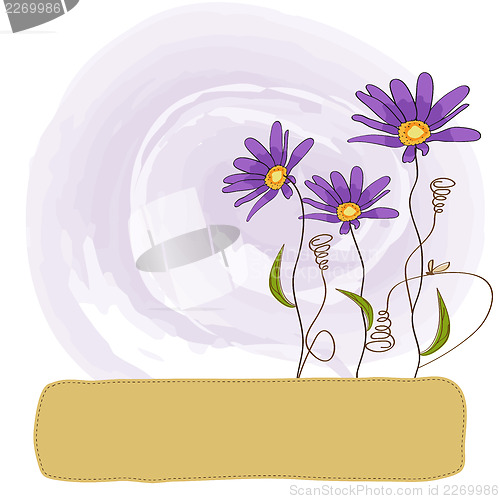 Image of vector floral background