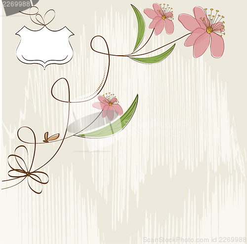 Image of seamless pattern background with flowers