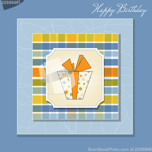 Image of birthday card with gift box