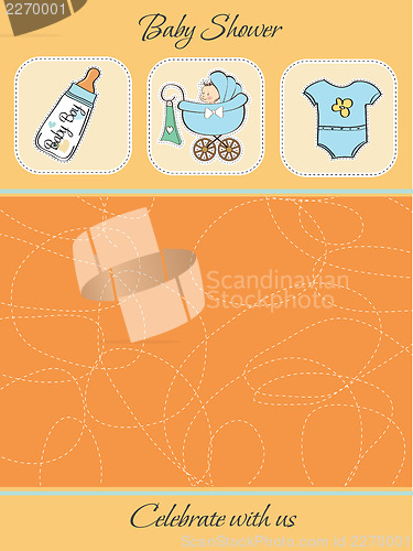 Image of cute baby shower card