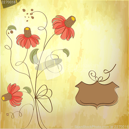 Image of romantic flowers background