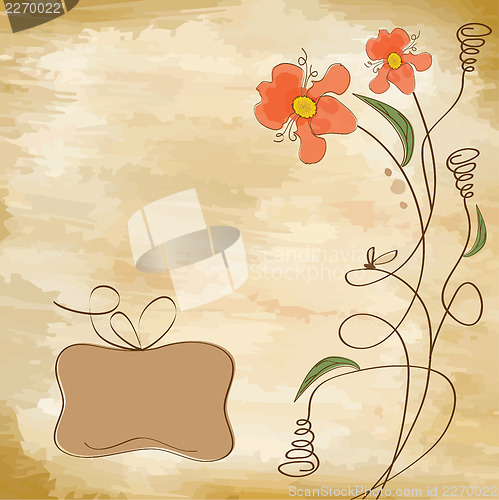 Image of romantic flowers background