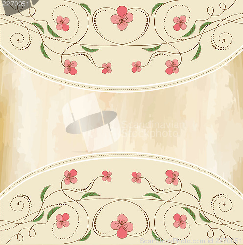 Image of seamless pattern background with flowers