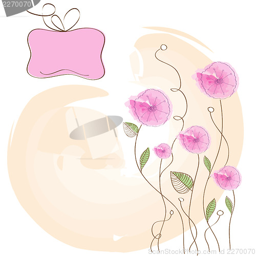 Image of romantic flowers background