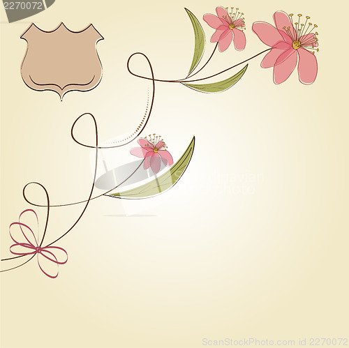 Image of seamless pattern background with flowers