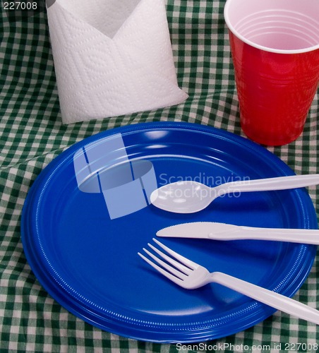 Image of Summer Picnic table setting