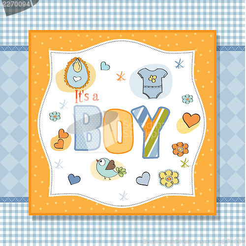 Image of baby boy shower card