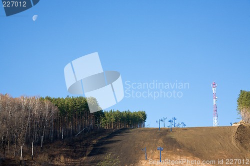 Image of Ski center before season