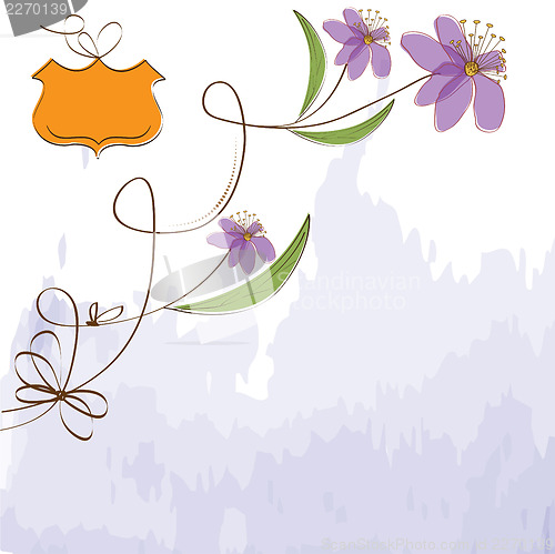 Image of seamless pattern background with flowers