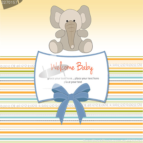 Image of new baby arrived card