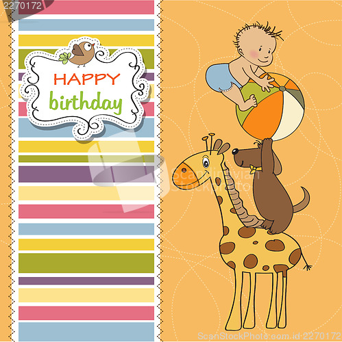Image of funny cartoon birthday greeting card