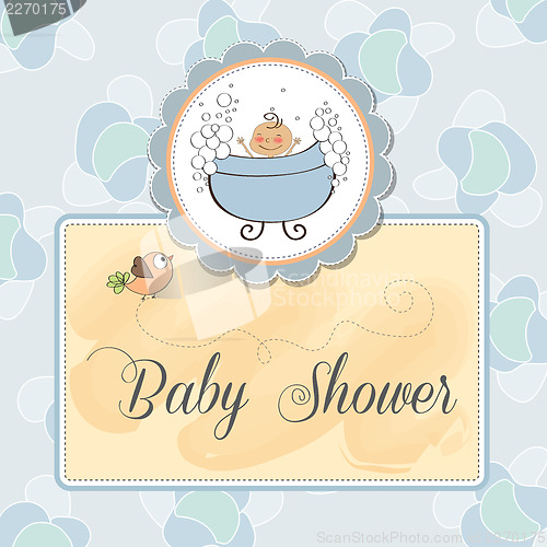 Image of baby boy shower card