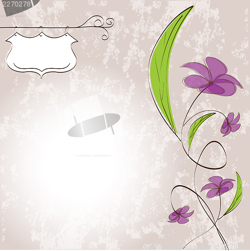 Image of romantic flowers background