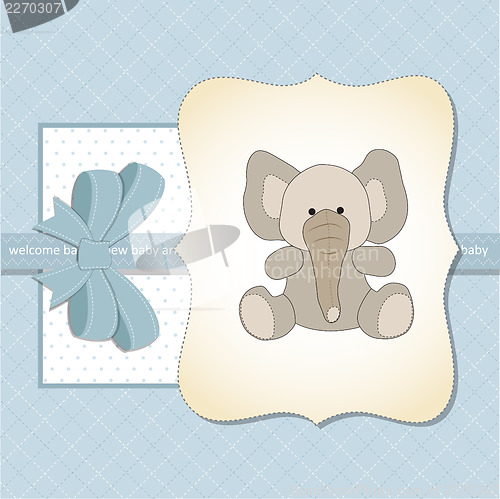 Image of new baby boy announcement card
