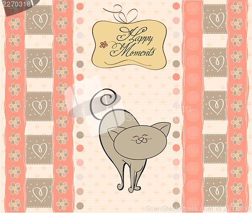 Image of greetings card with cat