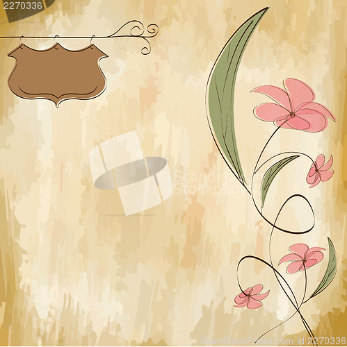 Image of romantic flowers background