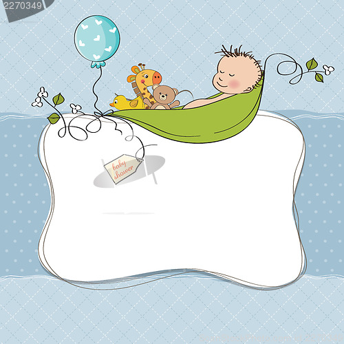 Image of baby boy shower card