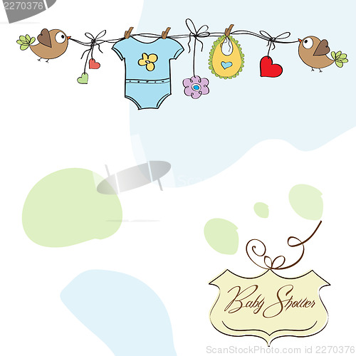Image of baby boy shower card