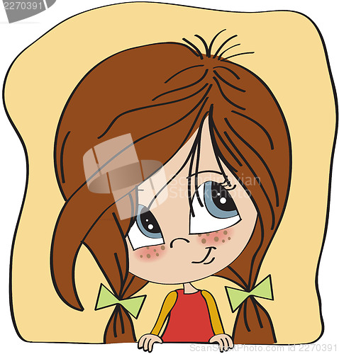 Image of young girl smiling