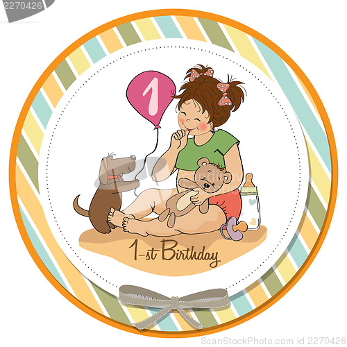 Image of little girl at her first birthday