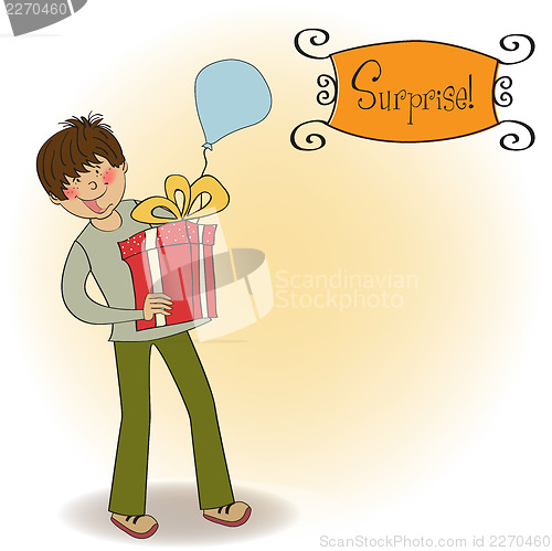 Image of birthday card with boy