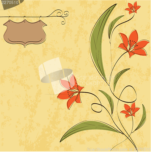 Image of romantic flowers background