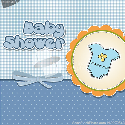 Image of new baby boy announcement card