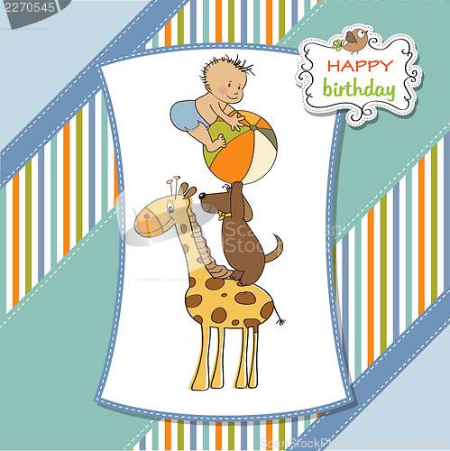 Image of funny cartoon birthday greeting card