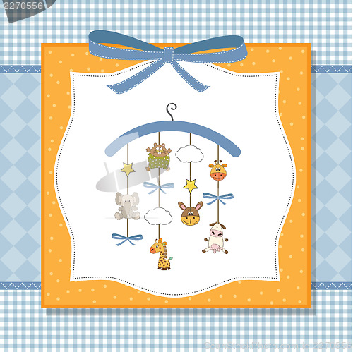 Image of welcome baby announcement card