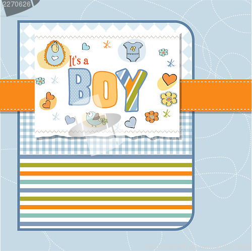 Image of baby boy shower card