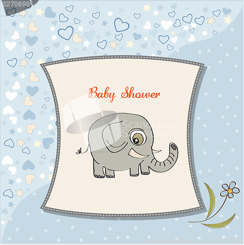 Image of new baby boy announcement card