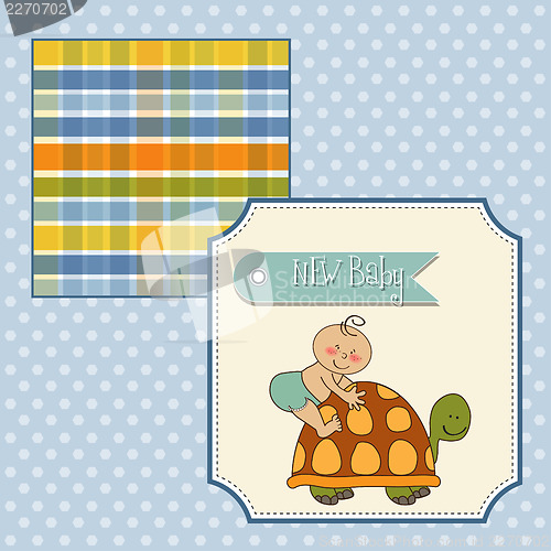 Image of funny baby boy announcement card