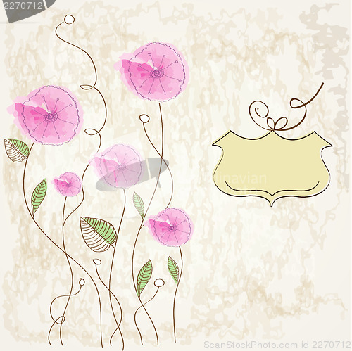 Image of romantic flowers background