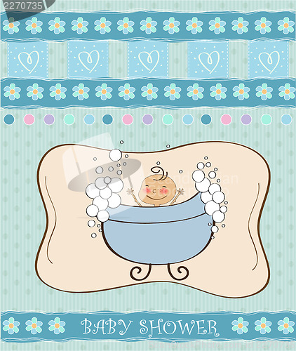 Image of baby boy shower card