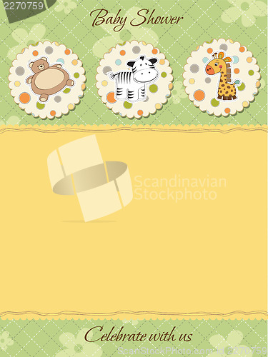 Image of cute baby shower card