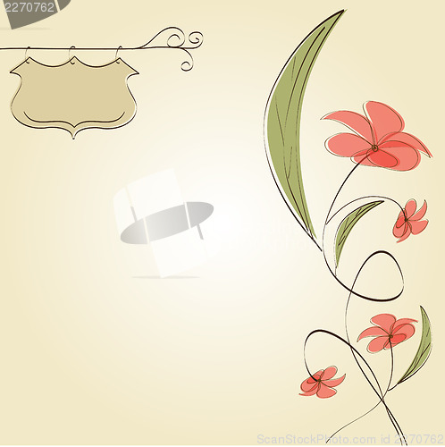 Image of romantic flowers background