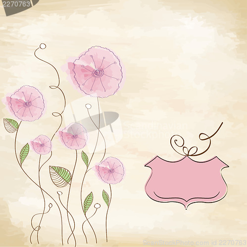 Image of romantic flowers background