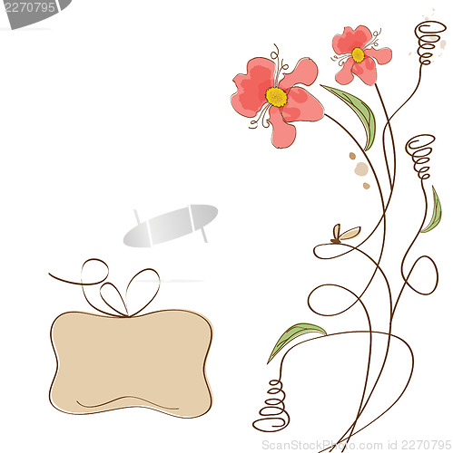 Image of romantic flowers background
