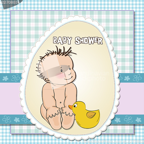 Image of baby boy shower card