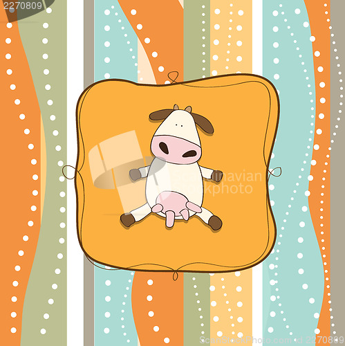 Image of funny greeting card with cow