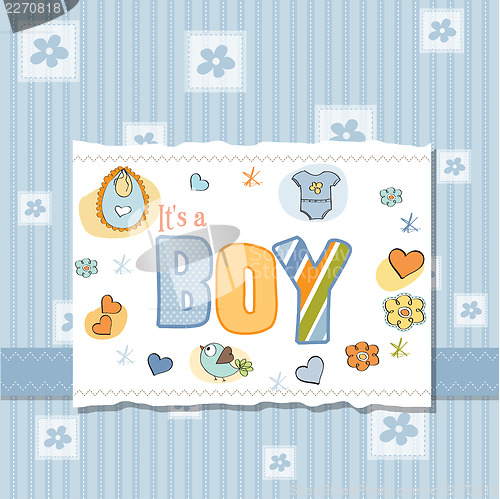 Image of baby boy shower card