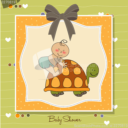 Image of funny baby boy announcement card