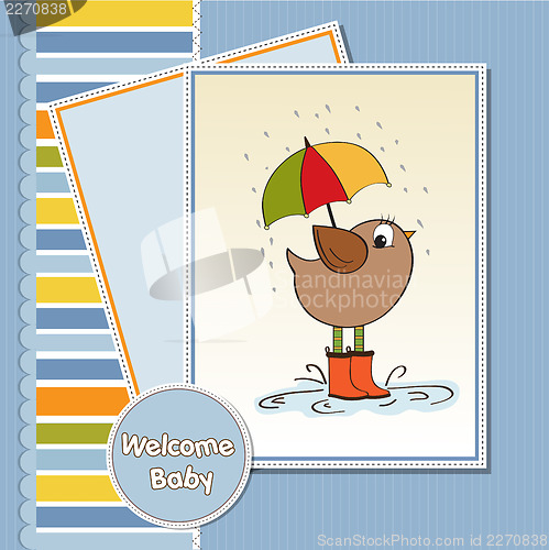 Image of new baby announcement card