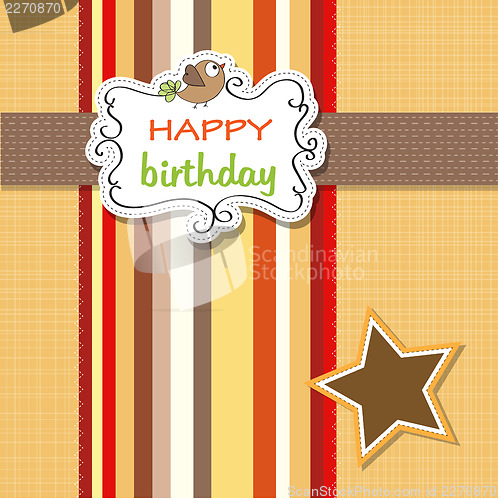 Image of birthday greeting card template